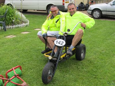 Karl and Peter on their new tandem